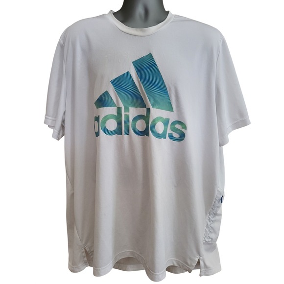 adidas Other - Adidas Aeroready Soccer Workout Jersey Shirt Mens 2XL White Athletic